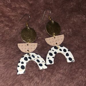 Never worn cork earrings